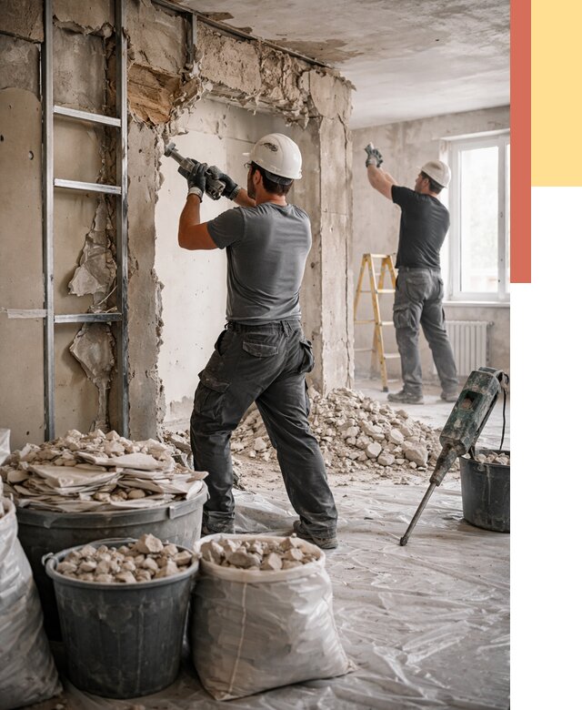 Демонтажные работы в асбесте от 2729 руб. — услуги и цена под ключ | ОТДЕЛОЧНИК-Сбс