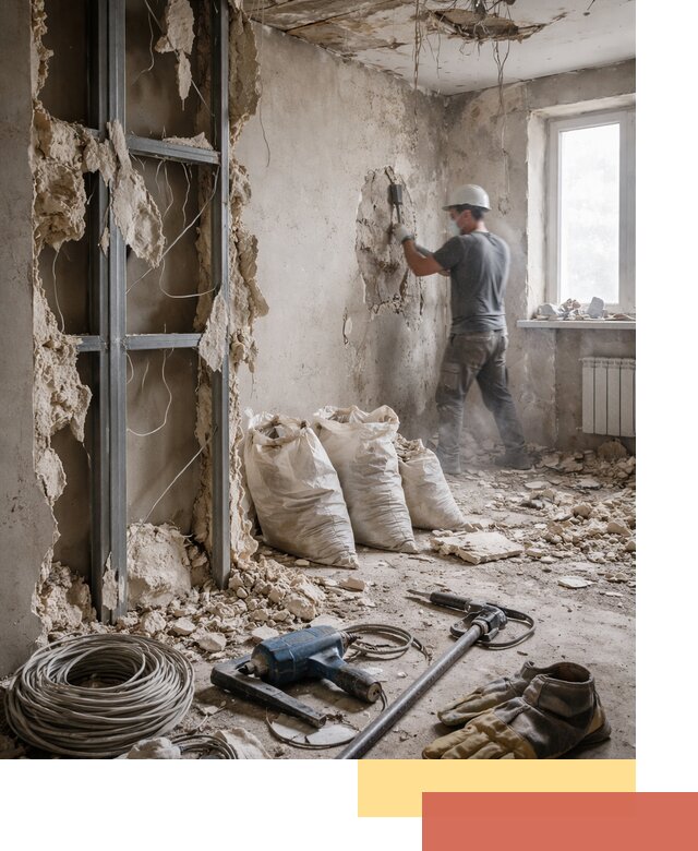 Профессиональный демонтаж зданий и конструкций в асбесте