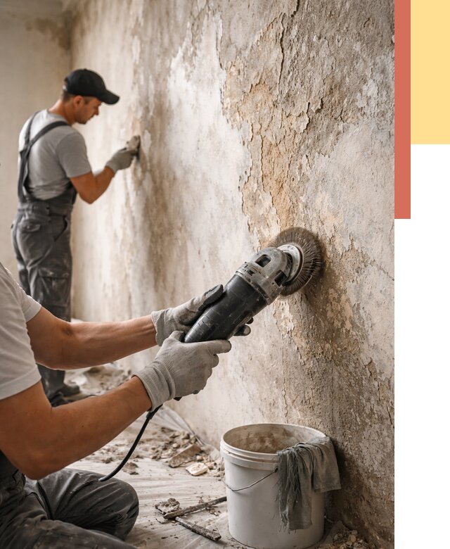 Снятие и удаление краски со стен в асбесте от 2122 руб. — ОТДЕЛОЧНИК-Сбс