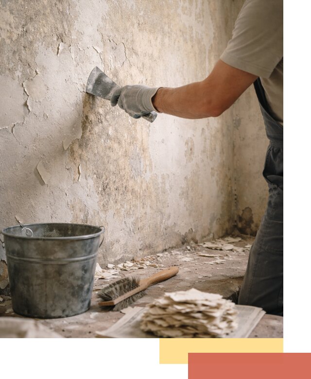 Удаление старой краски со стен в асбесте качественно и быстро