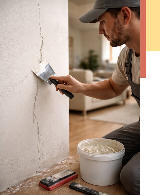 Заделка трещин и сколов в асбесте от 2476 руб. — быстро и недорого | ОТДЕЛОЧНИК-Сбс