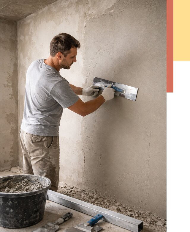 Штукатурка стен без маяков в асбесте от 7277 руб/м2 — услуги и цена | ОТДЕЛОЧНИК-Сбс