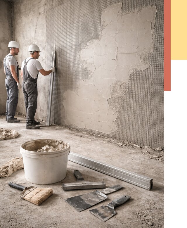 Штукатурка стен по сетке в асбесте от 5559 руб./м2 — быстро и недорого | ОТДЕЛОЧНИК-Сбс