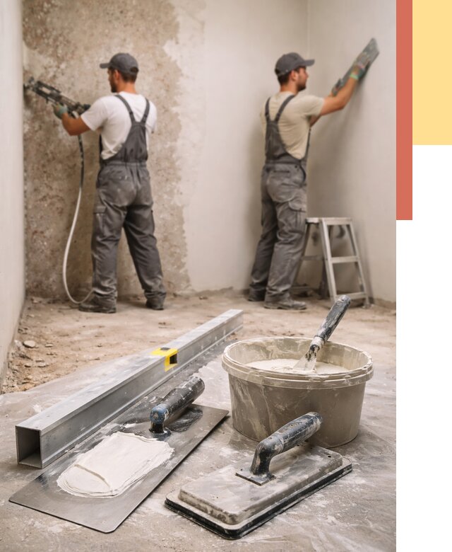 Штукатурка стен под обои в асбесте от 4548 руб./м2 — выравнивание под обои | ОТДЕЛОЧНИК-Сбс