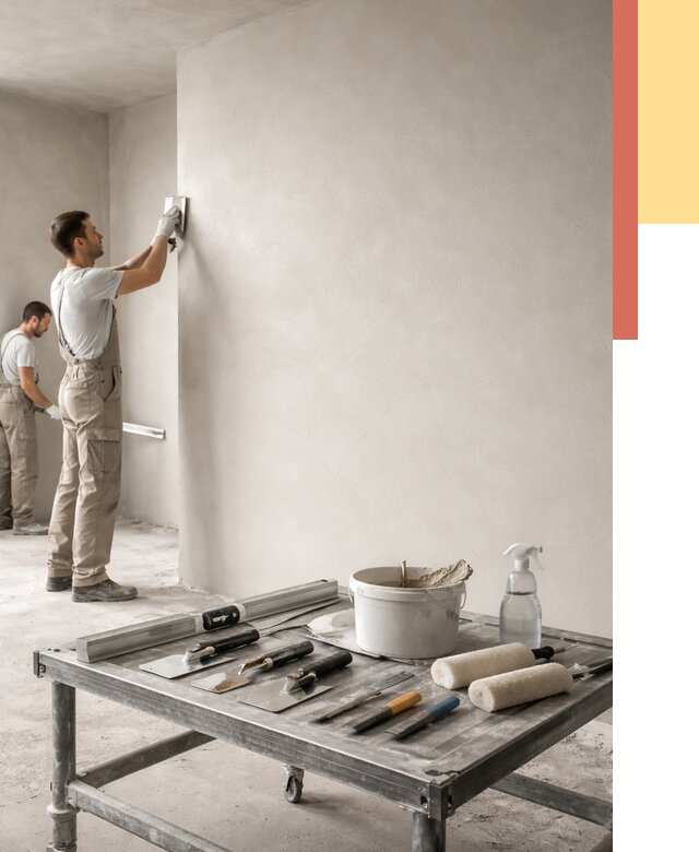 Штукатурка стен под покраску в асбесте от 4548 руб./м² — качественно и недорого | ОТДЕЛОЧНИК-Сбс