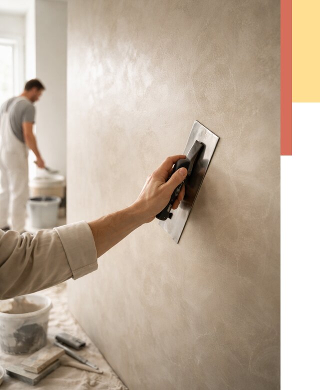 Венецианская штукатурка в асбесте от 3537 руб/м² — нанесение стен под ключ | ОТДЕЛОЧНИК-Сбс