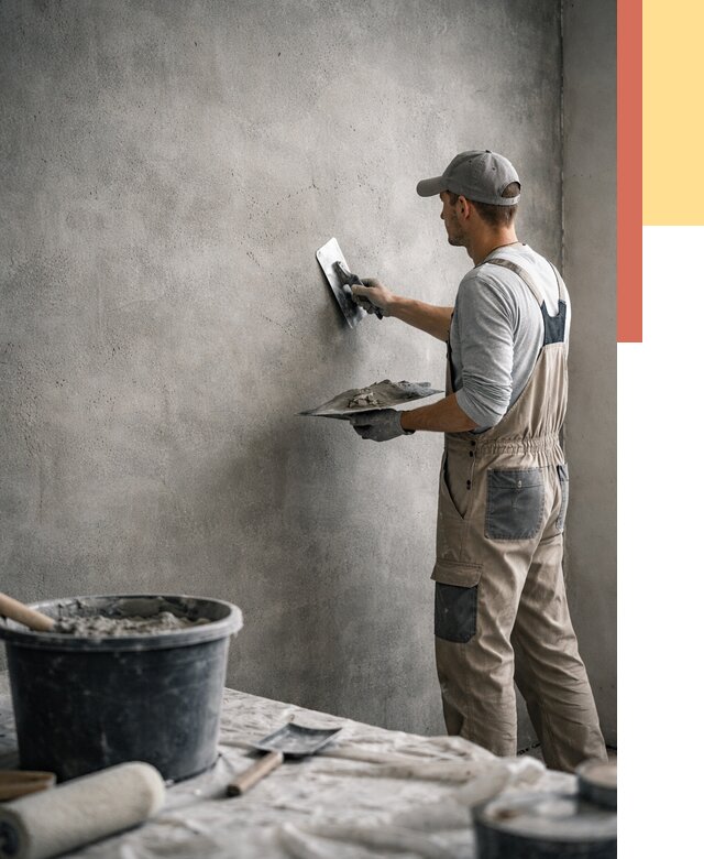 Декоративная штукатурка под бетон в асбесте от 2527 руб./м² — нанесение под ключ | ОТДЕЛОЧНИК-Сбс