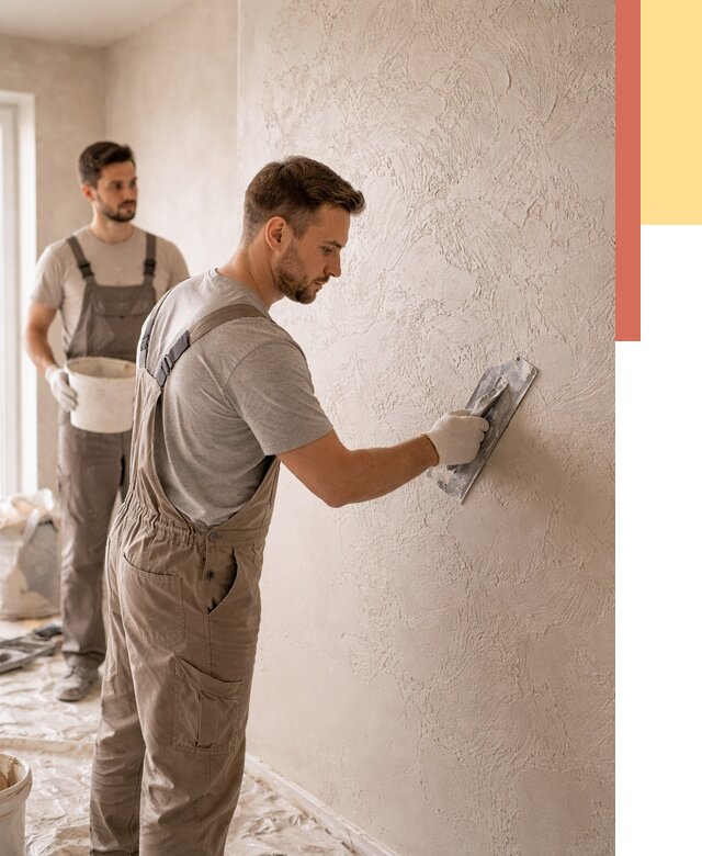 Фактурная штукатурка стен в асбесте от 4245 руб./м² — заказать под ключ | ОТДЕЛОЧНИК-Сбс