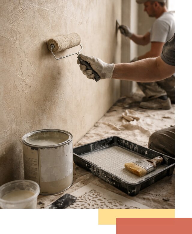 Лессирующая краска для декоративной отделки в асбесте