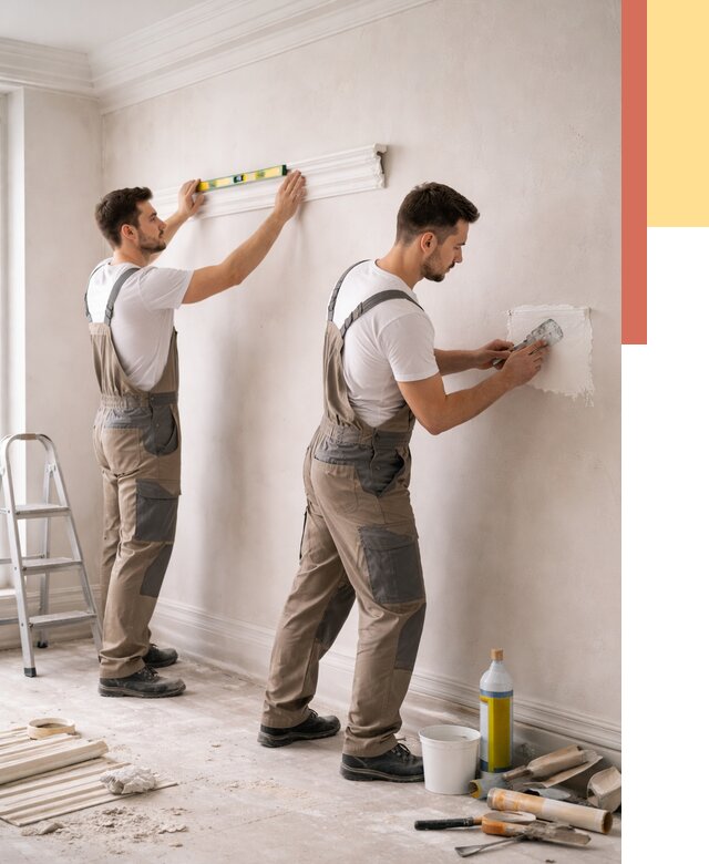 Монтаж лепнины на стены в асбесте от 4548 руб. — недорого, быстро | ОТДЕЛОЧНИК-Сбс