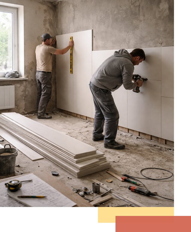 Монтаж ПВХ панелей на стены в асбесте качественно и быстро