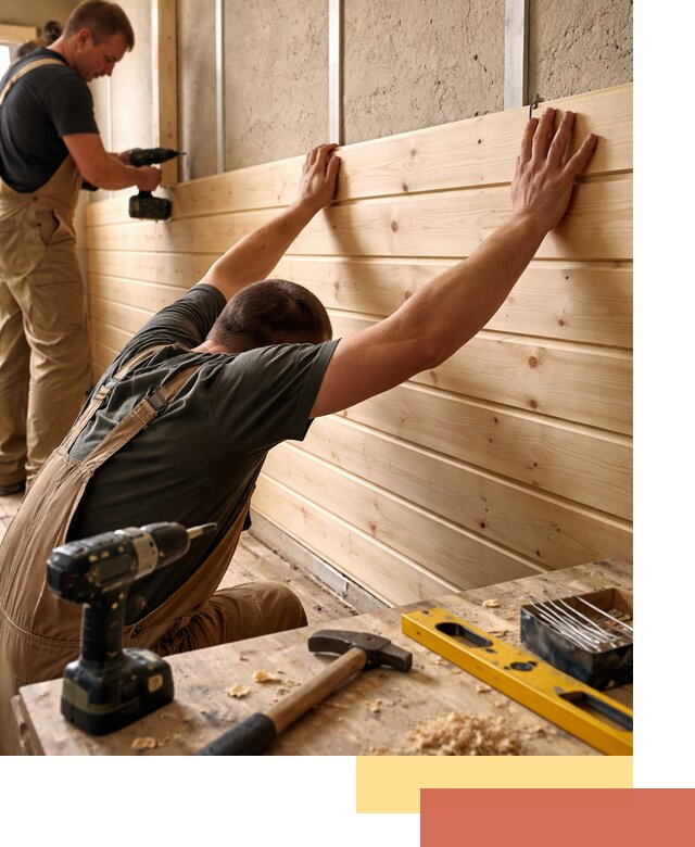 Монтаж деревянной вагонки на стены в асбесте быстро и качественно