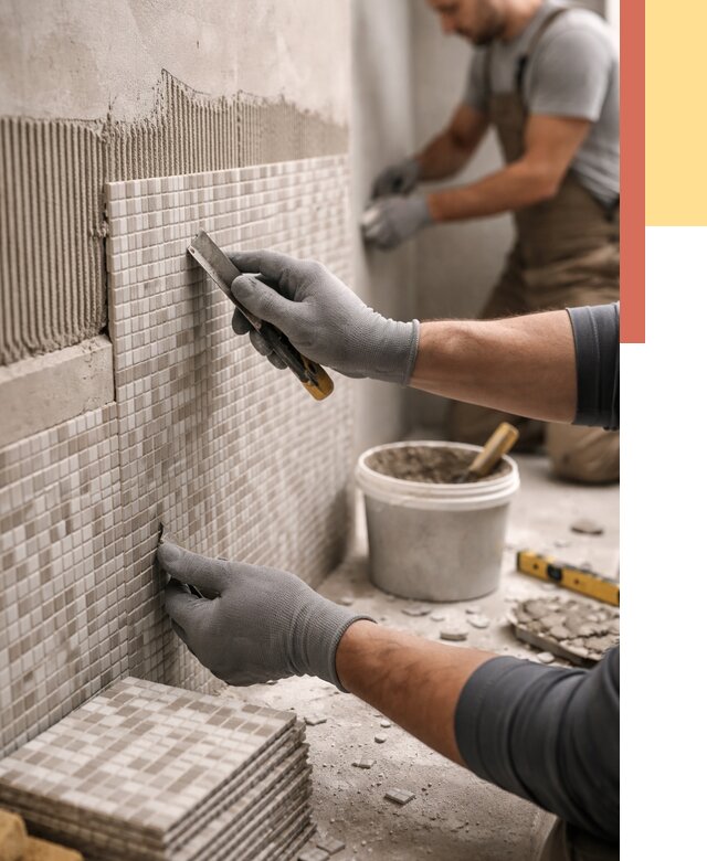 Облицовка стен мозаикой в асбесте от 3234 руб/м2 — укладка мозаики на стены | ОТДЕЛОЧНИК-Сбс