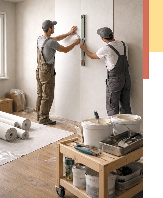 Поклейка стеклообоев в асбесте от 6570 руб. за м2 — быстро и недорого | ОТДЕЛОЧНИК-Сбс