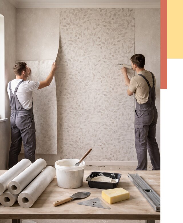 Поклейка обоев с подбором рисунка в асбесте от 3537 руб. | ОТДЕЛОЧНИК-Сбс - быстро и недорого