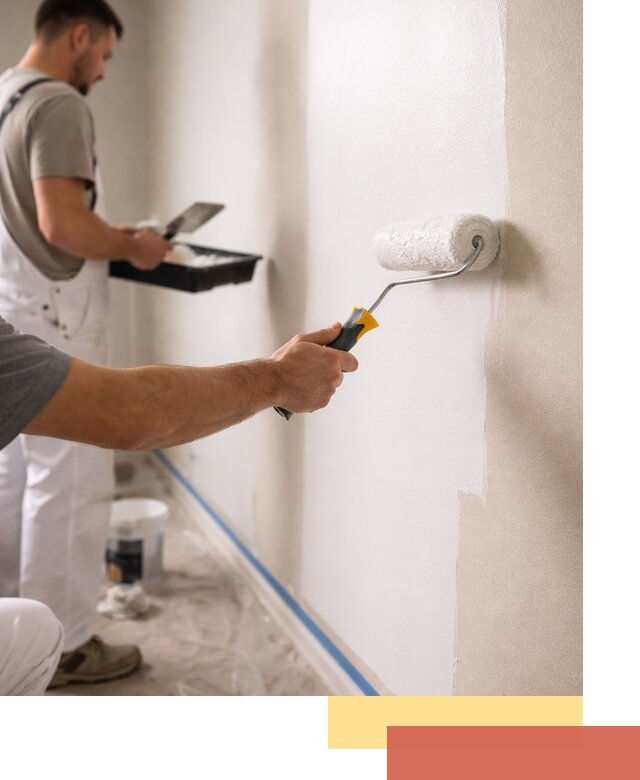 Покраска стен акриловой краской профессионально в асбесте