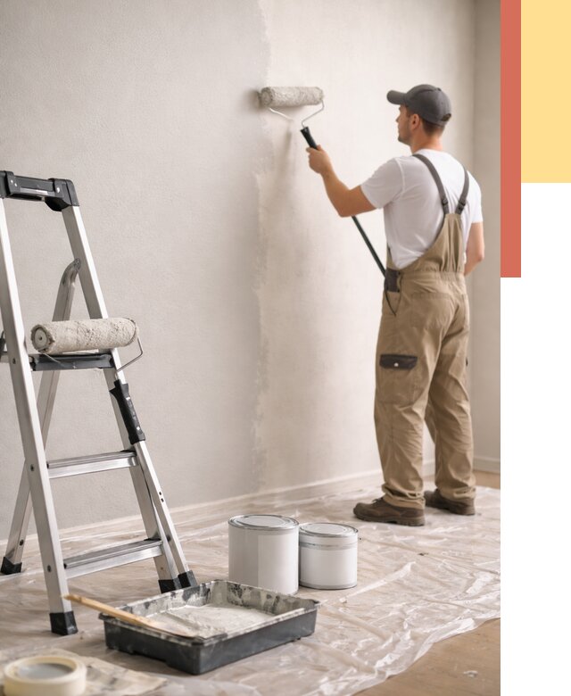 Покраска стен латексной краской в асбесте от 4548 руб. за м2 | ОТДЕЛОЧНИК-Сбс