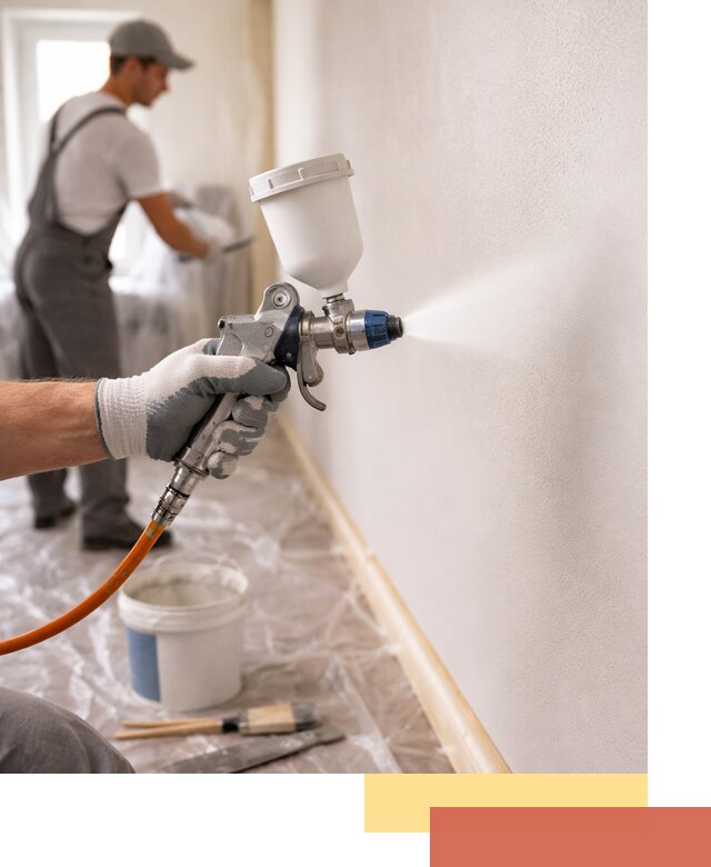 Покраска стен краскопультом в асбесте быстро и качественно