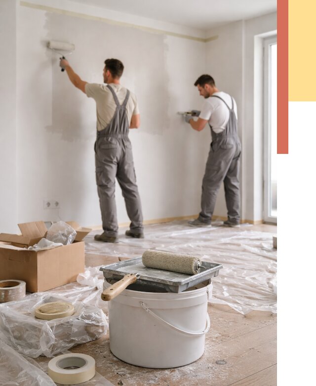 Покраска стен в квартире в асбесте от 2527 руб/м2 — быстро и недорого | ОТДЕЛОЧНИК-Сбс