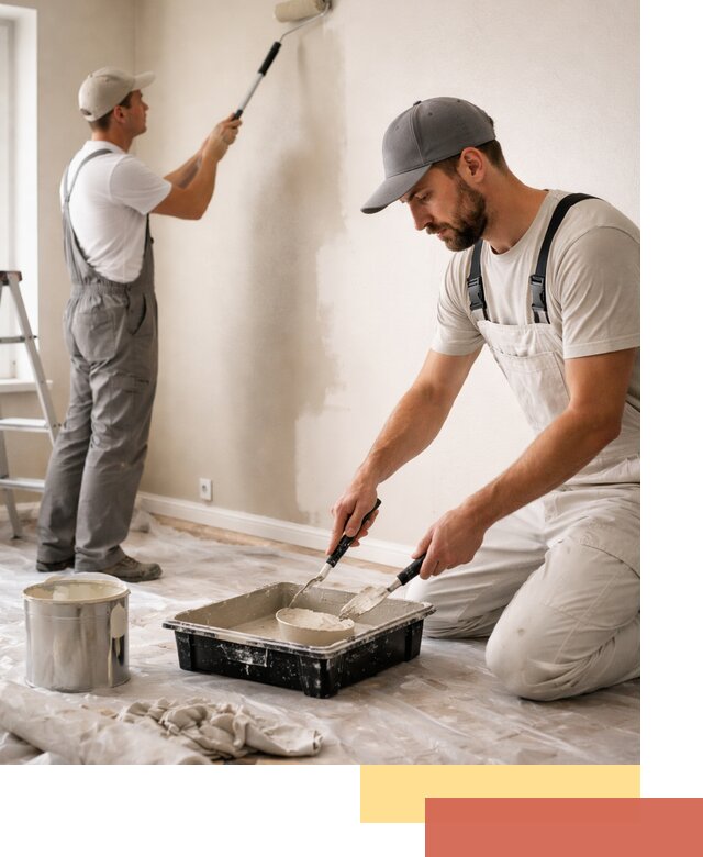 Покраска стен в квартире в асбесте — профессионально и аккуратно