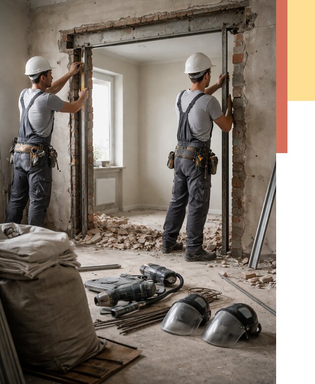 Расширение дверного проема в асбесте от 12634 руб. под ключ | ОТДЕЛОЧНИК-Сбс