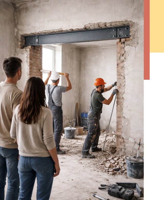 Усиление проема в стене в асбесте от 9602 руб. — усиление дверного проема металлоконструкцией | ОТДЕЛОЧНИК-Сбс