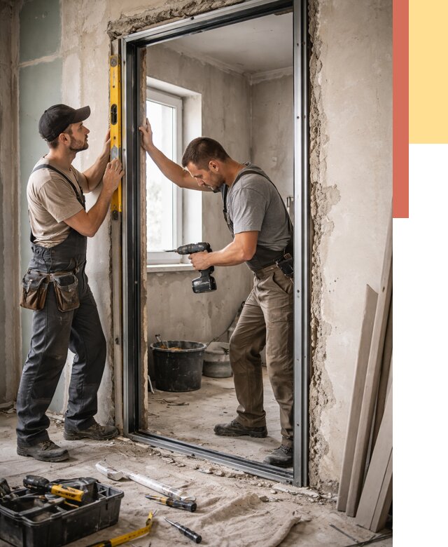 Закладка дверного проема в асбесте от 3537 руб. — быстро и недорого | ОТДЕЛОЧНИК-Сбс