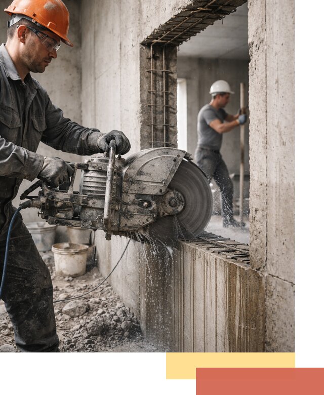 Алмазная резка проемов в асбесте быстро и точно