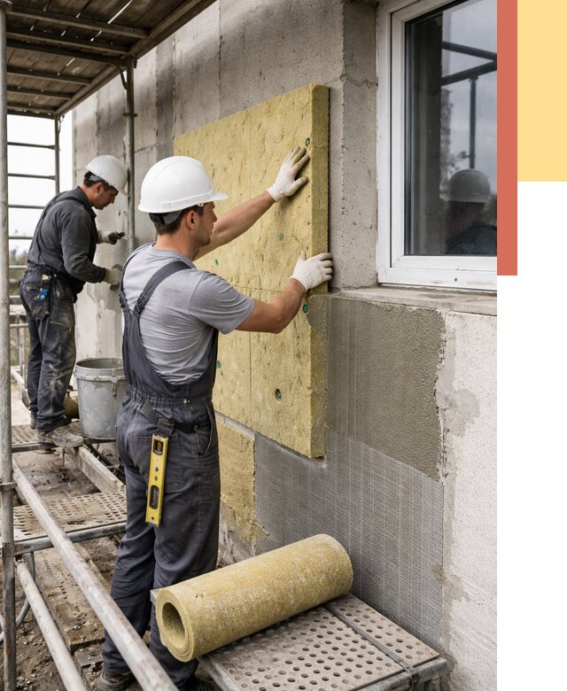 Утепление стен в асбесте от 4346 руб. под ключ — быстро и недорого | ОТДЕЛОЧНИК-Сбс