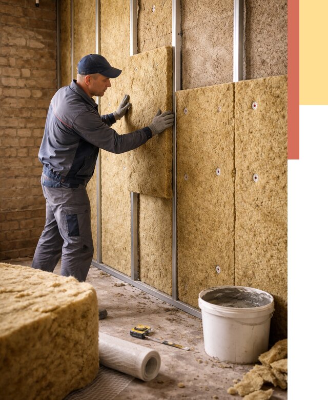 Утепление стен минватой в асбесте от 1364 руб./м2 — недорого и быстро | ОТДЕЛОЧНИК-Сбс