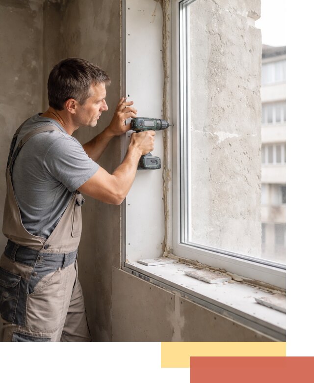 Монтаж гипсокартонных откосов в асбесте под ключ