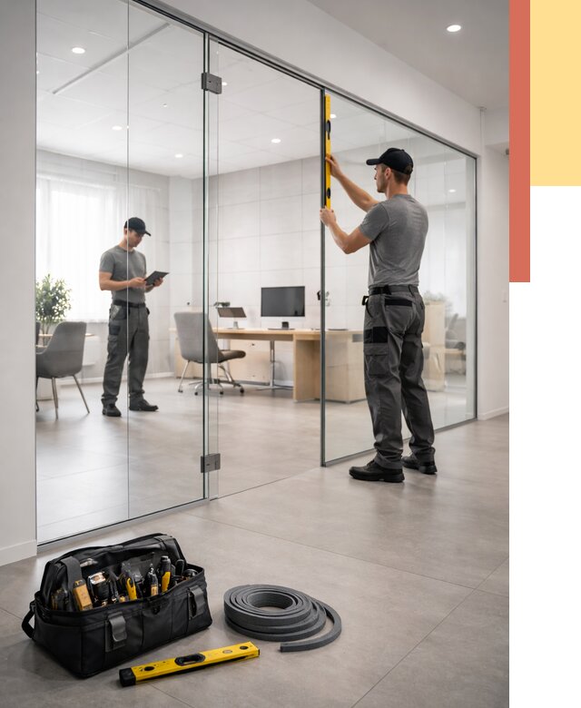 Цельностеклянные перегородки под ключ в асбесте от 9602 руб. — монтаж и цены | ОТДЕЛОЧНИК-Сбс