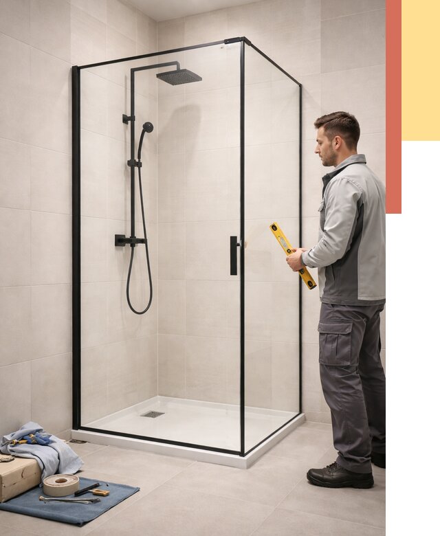 Стеклянные перегородки для душа в асбесте от 12634 руб. | Монтаж под ключ — ОТДЕЛОЧНИК-Сбс