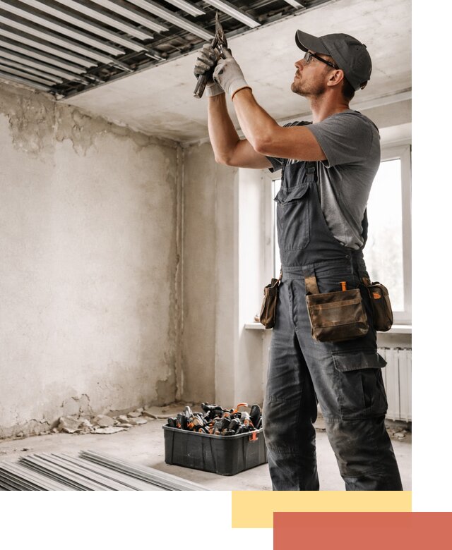 Демонтаж реечного потолка в асбесте быстро и аккуратно