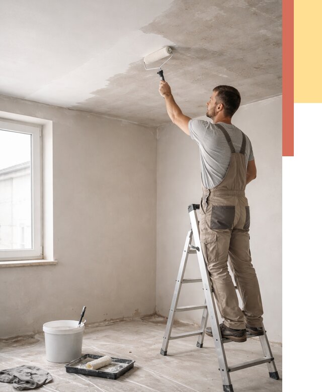 Грунтовка потолка в асбесте от 2527 руб. — быстро и недорого | ОТДЕЛОЧНИК-Сбс