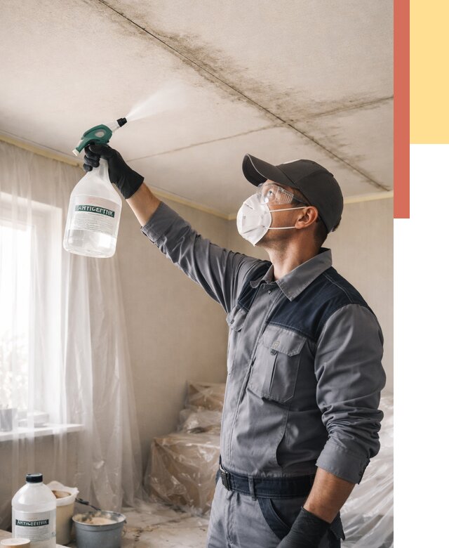 Антисептическая обработка потолка в асбесте от 2527 руб. | ОТДЕЛОЧНИК-Сбс