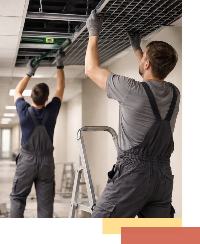 Монтаж потолка Грильято в асбесте: установка под ключ качественно