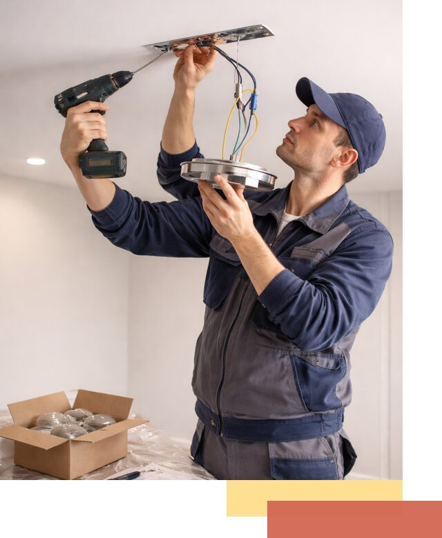 Установка люстры в натяжной потолок в асбесте