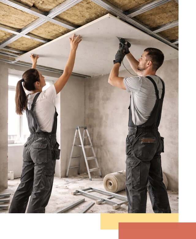 Звукоизоляция потолка из ГКЛ в асбесте профессионально и надежно