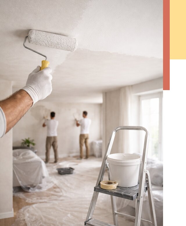 Покраска потолка акриловой краской в асбесте от 2527 руб. | ОТДЕЛОЧНИК-Сбс