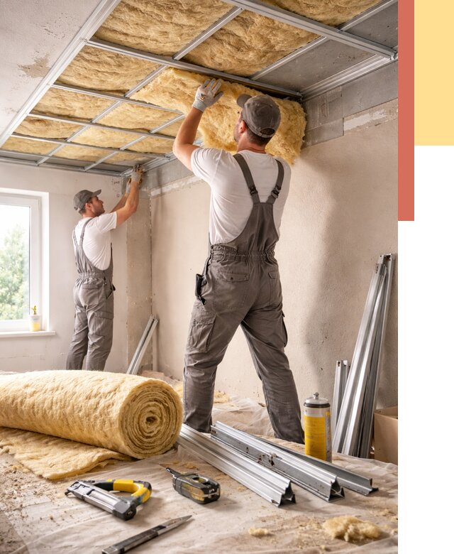 Утепление потолка в асбесте от 7277 руб/м2 — недорого, быстро, под ключ | ОТДЕЛОЧНИК-Сбс