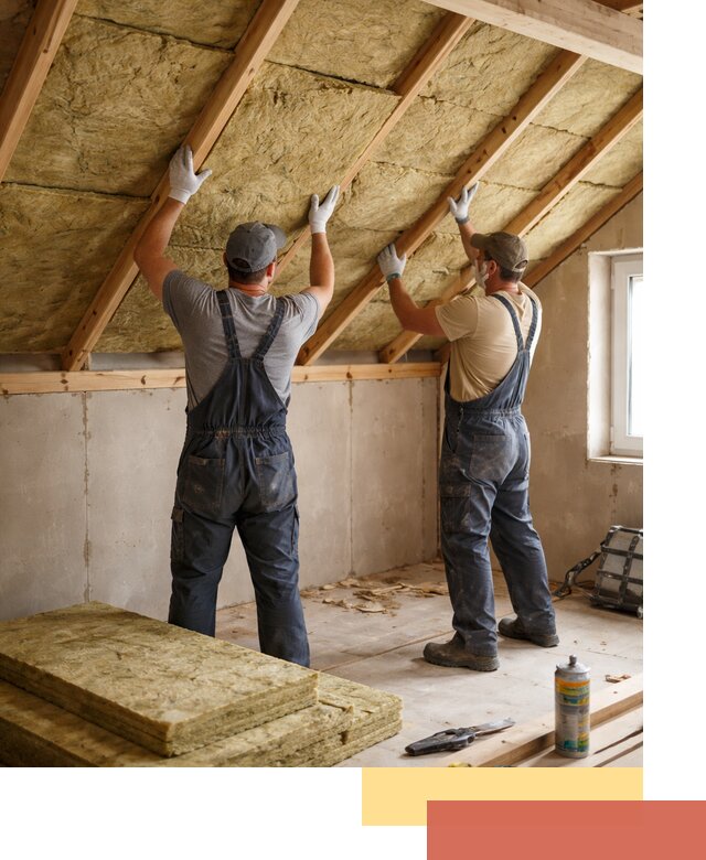 Утепление потолка минеральной ватой в асбесте