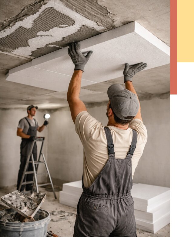 Утепление потолка пенопластом в асбесте от 4548 руб/м2 — недорого и быстро | ОТДЕЛОЧНИК-Сбс