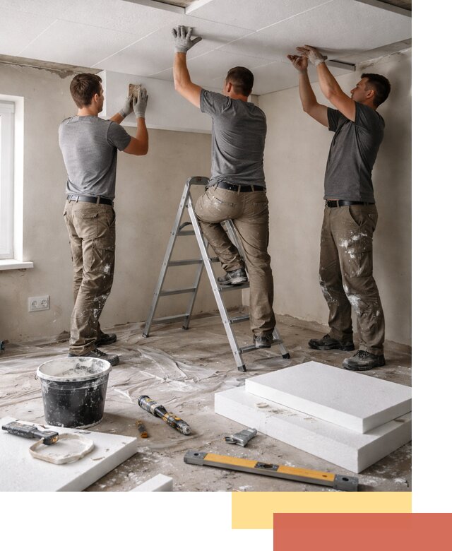 Утепление потолка пенопластом в асбесте быстро и качественно