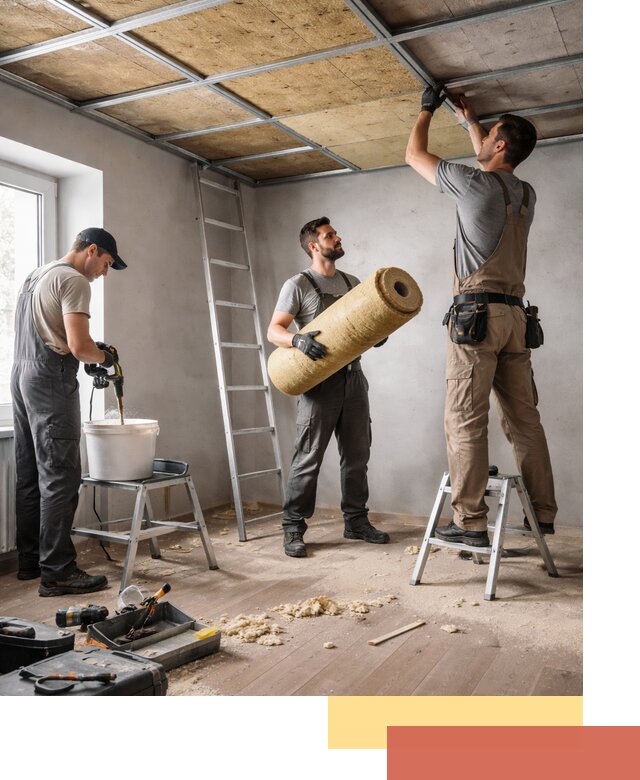 Шумоизоляция потолка в асбесте: профессиональный монтаж и отделка